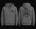 Syndicate 66 Hoodie — Grey on Grey Pullover
